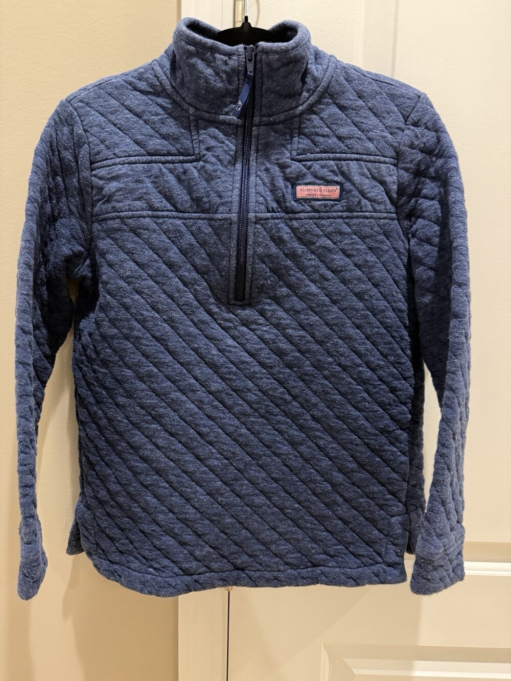 Vineyard Vines Quilted Shep Shirt 1/4 Zip Pullover Navy XXS Women’s EUC